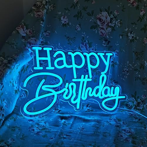 Miniatura 2 de Letrero de neón LED azul hielo para decoración de pared, fiesta, dormitorio, habitación, hogar, cumpleaños, decoración de Navidad, regalo de