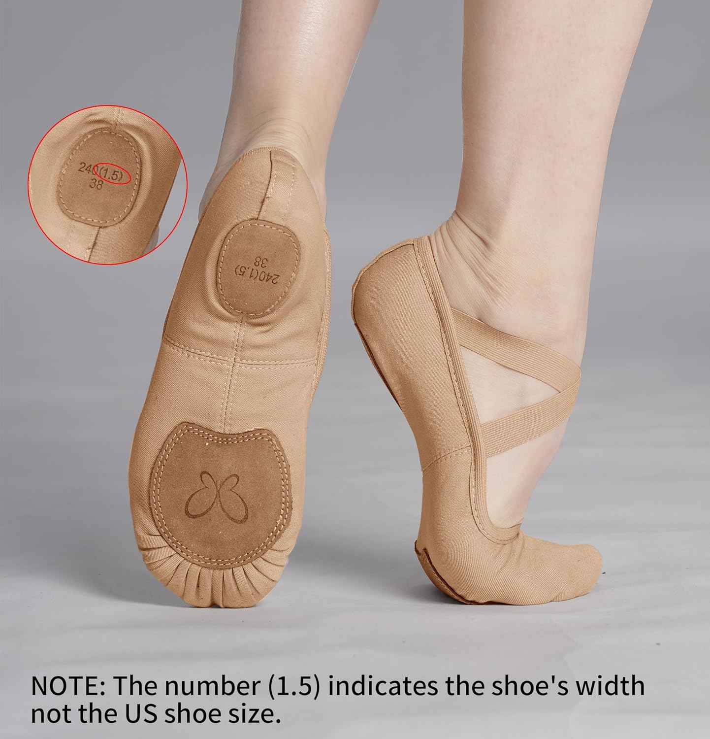 Daydance Cloud Soft 4 Way Elastic Women Ballet Shoes, Women Ballet Slippers for Dance, Gymnastics - Image 4