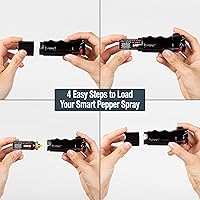 Vista 9 de SABRE SMART - Spray de pimienta con Bluetooth, solo spray de pimienta con seguimiento GPS en vivo y alertas de texto en emergencias, incluye spray