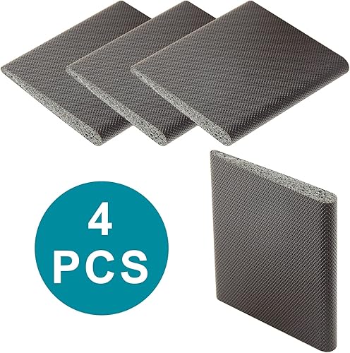 Miniatura 6 de LifCratms 4 sellos de esquina de puerta, sello de marco de jamba de puerta exterior, tapones de cuña autoadhesivos de espuma para aislamiento de