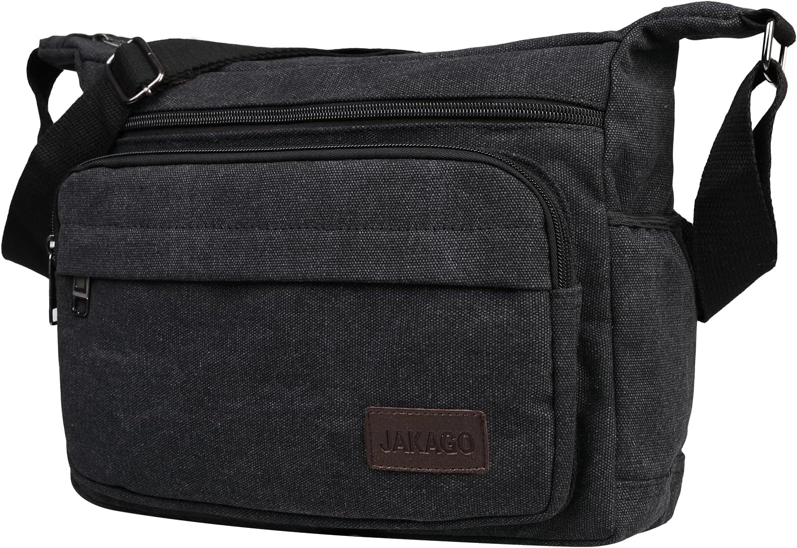 Messenger Shoulder Bag 13 Inch,Multi Pockets Canvas Crossbody Bag for Men,Casual Lightweight Satchel Bag for Outdoor Fishing Camping Hiking Travel Working Daily Use
