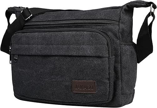 JAKAGO Sac à Bandoulière Homme Imperméable Multi-Poches,Sac de Voyage Décontracté