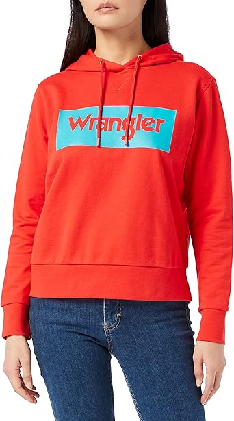 Wrangler Logo Hoodie Sudadera con Capucha para Mujer: Amazon.es: Ropa