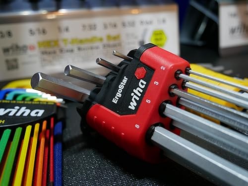 Vista 28 de Wiha 66992 MagicRing - Juego de llaves hexagonales en L con Wiha 66982 ErgoStar Ball End Hex L-Key Set, 44 piezas