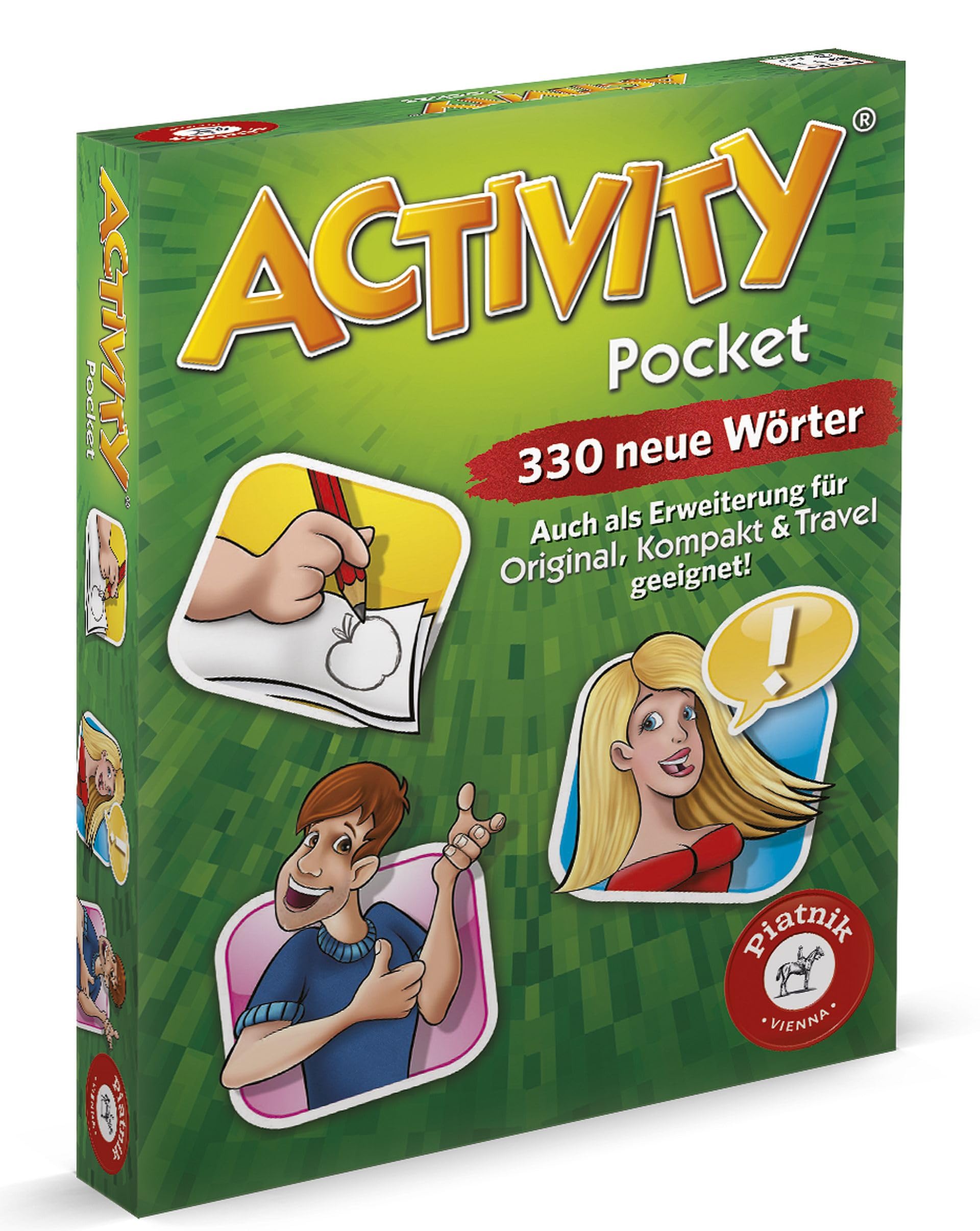 Piatnik 6682 - Pocket | Neue Wörter und Begriffe | Auch als Erweiterungskarten für Activity Original/Kompakt/Travel verwendbar | 330