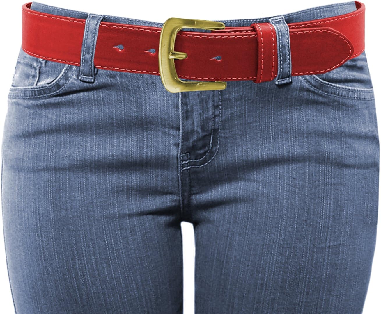 Luna Sosano Stitch Leather Belt for Men & Women - Up to 5XL - Life Time Warranty