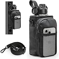 Balency Magnetic Gym Bag for Men & Women - Powerful Y-Magnet Water Bottle Holder with Phone Pocket, Waterproof Crossbody Pouch