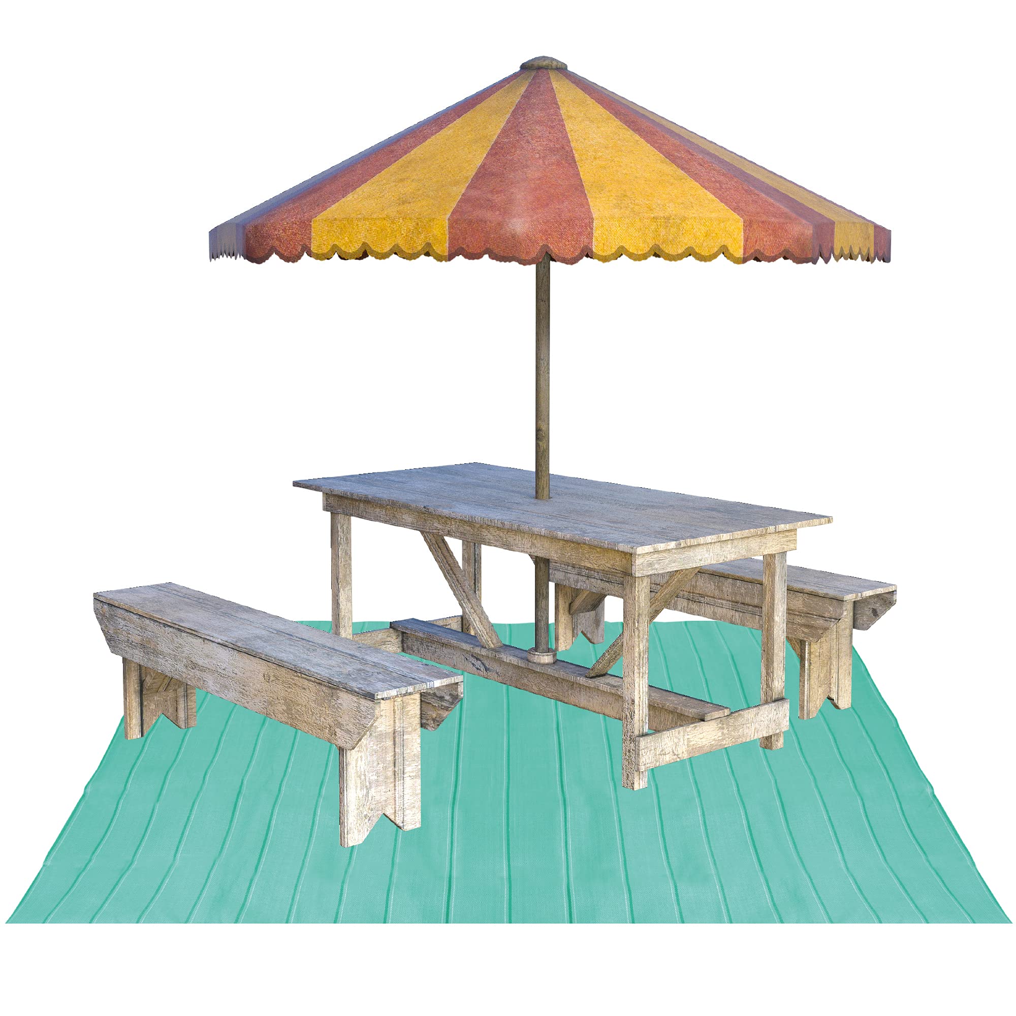 Tappeto per tenda, diverse misure e colori, adatto per esterni, antiscivolo come erba e prato