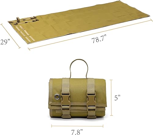 Miniatura 9 de Gespann Manta táctica de tiro enrollable para caza (negro)