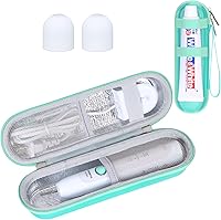 Vista 13 de khanka Estuche de viaje para cepillo de dientes eléctrico rígido con 2 tapas de pasta de dientes, compatible con Philips Sonicare ProtectiveClean