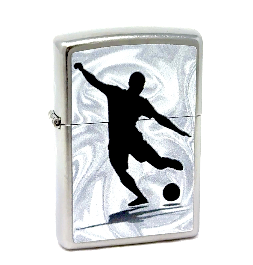 Encendedor Zippo Diseño Futbolista Street Chrome miniatura 7
