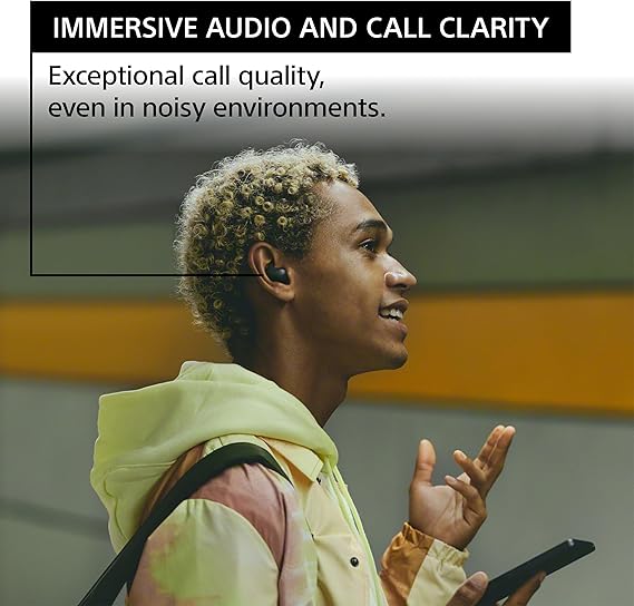 Sony LinkBuds Fit Truly Wireless Noise Cancelling Earbud Headphones, Black | Small & Light with Newly Developed Air Fitting Supporters, Multipoint Connection, IPX4 Water Resistant, Ambient Sound Mode