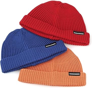 Amazon | [Croogo] ニット帽 ニットワッチ 浅め ビーニーハット