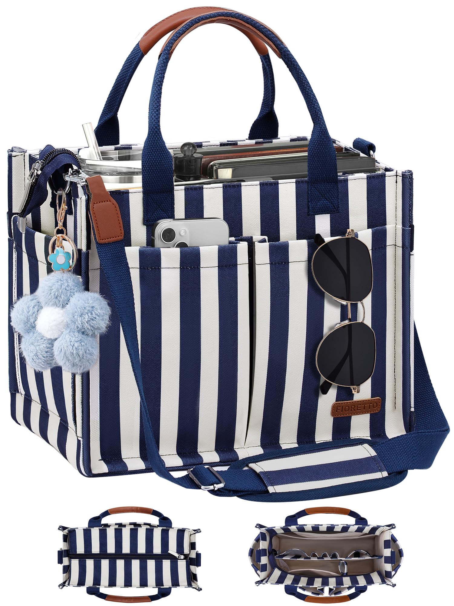 FIORETTO Women's Canvas Tote Bag - travel totes | Mubboo