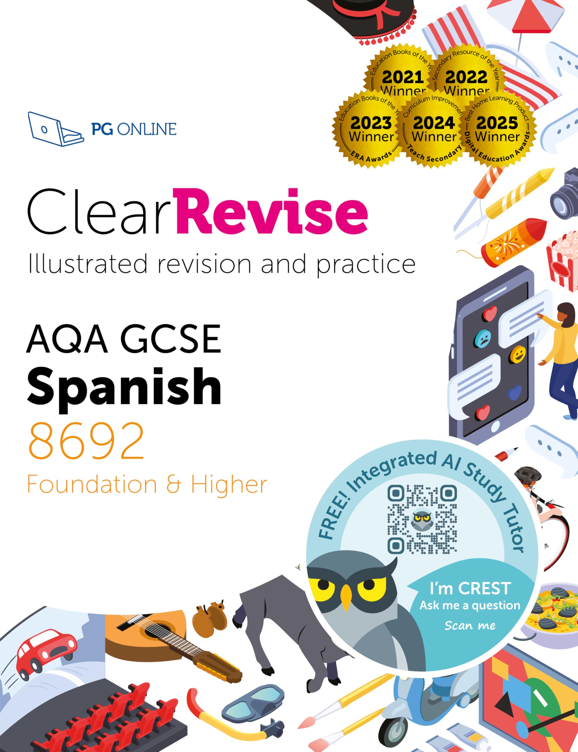 ClearRevise AQA GCSE Spanish 8692 : Foundation and Higher