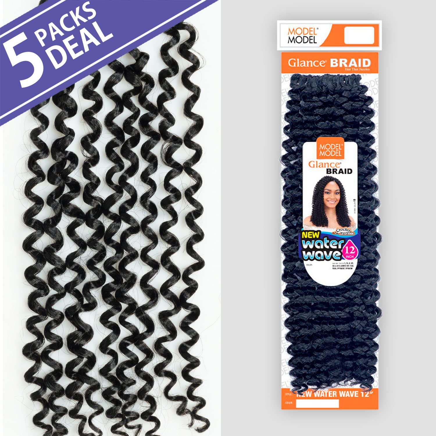 Amazon.com : ModelModel Crochet Braids Glance New Water wave 12