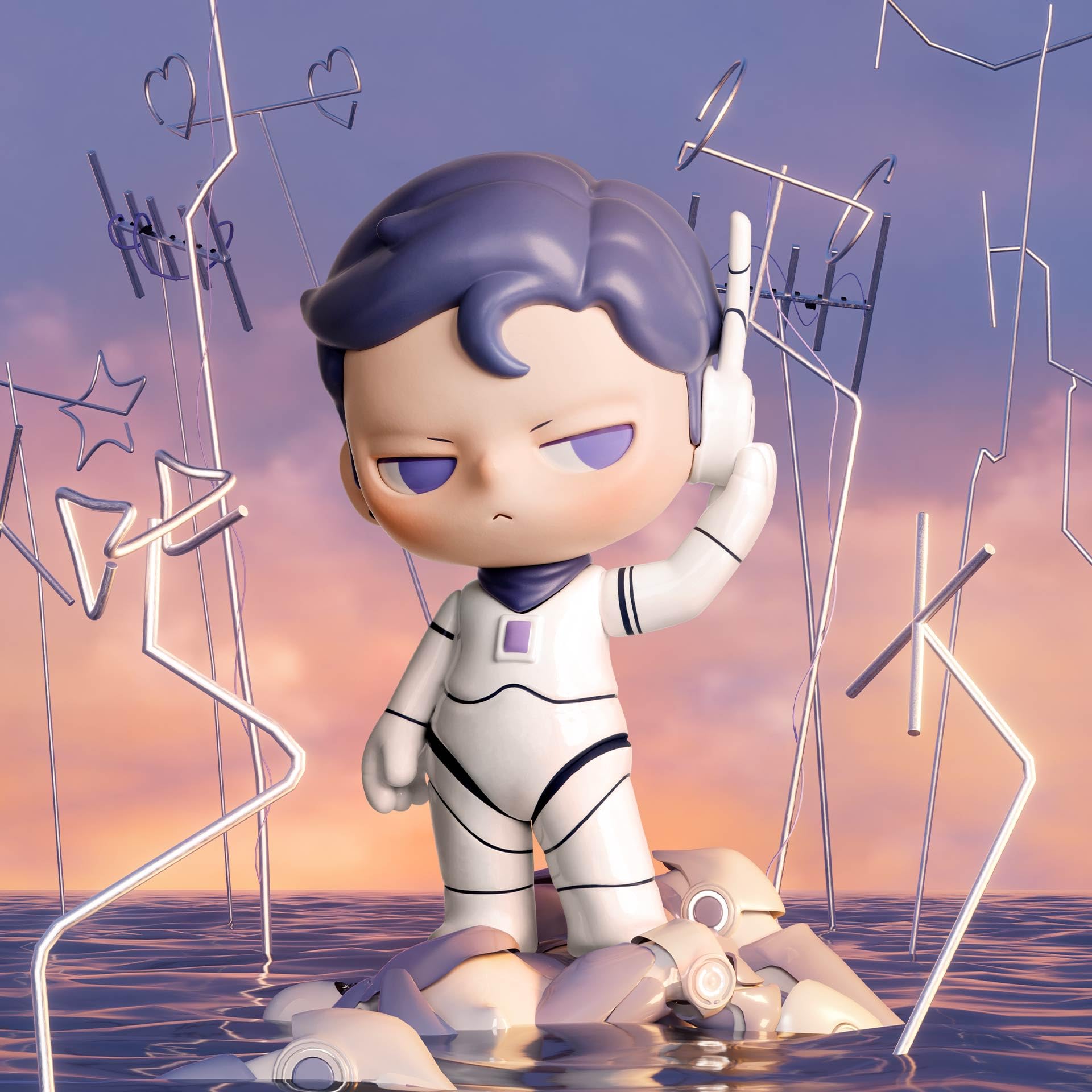 POP MART Kubo City of Sunset Series Blind Box Figures, Random