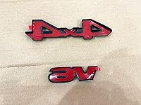 Vista 3 de PUOU 2 piezas para TACOMA SR V6 4X4 BLACKOUT EMBLEM Overlay Kit 2016-2020, negro