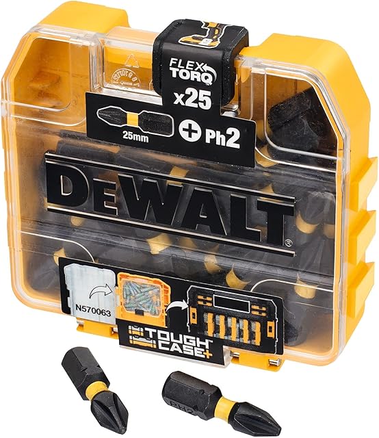 Dewalt DT70555T-QZ DT70555T-QZ-Juego de 25 Puntas Ph2 25mm