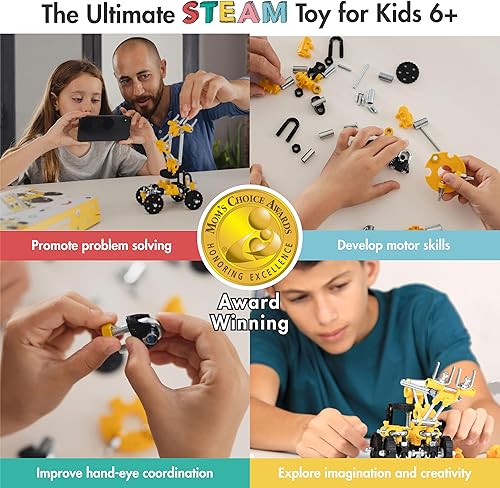 Miniatura 10 de RiderBit - Juguetes educativos para construir tu propio robot para niños de 8 años o más, kit de ingeniería, juguetes de construcción de vehículos,