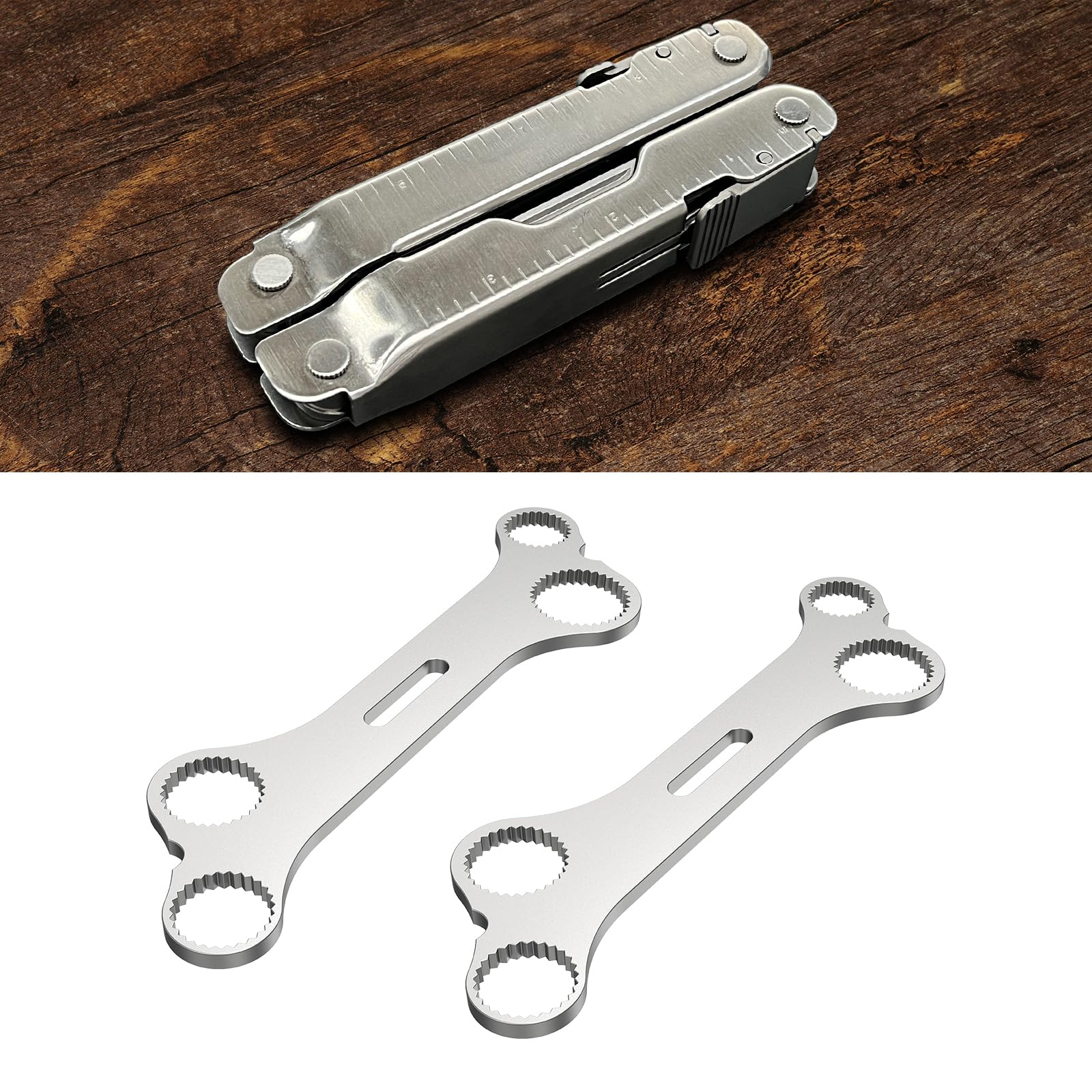 WIKIBB Chave inglesa multiferramenta Leatherman, 1 par de chaves