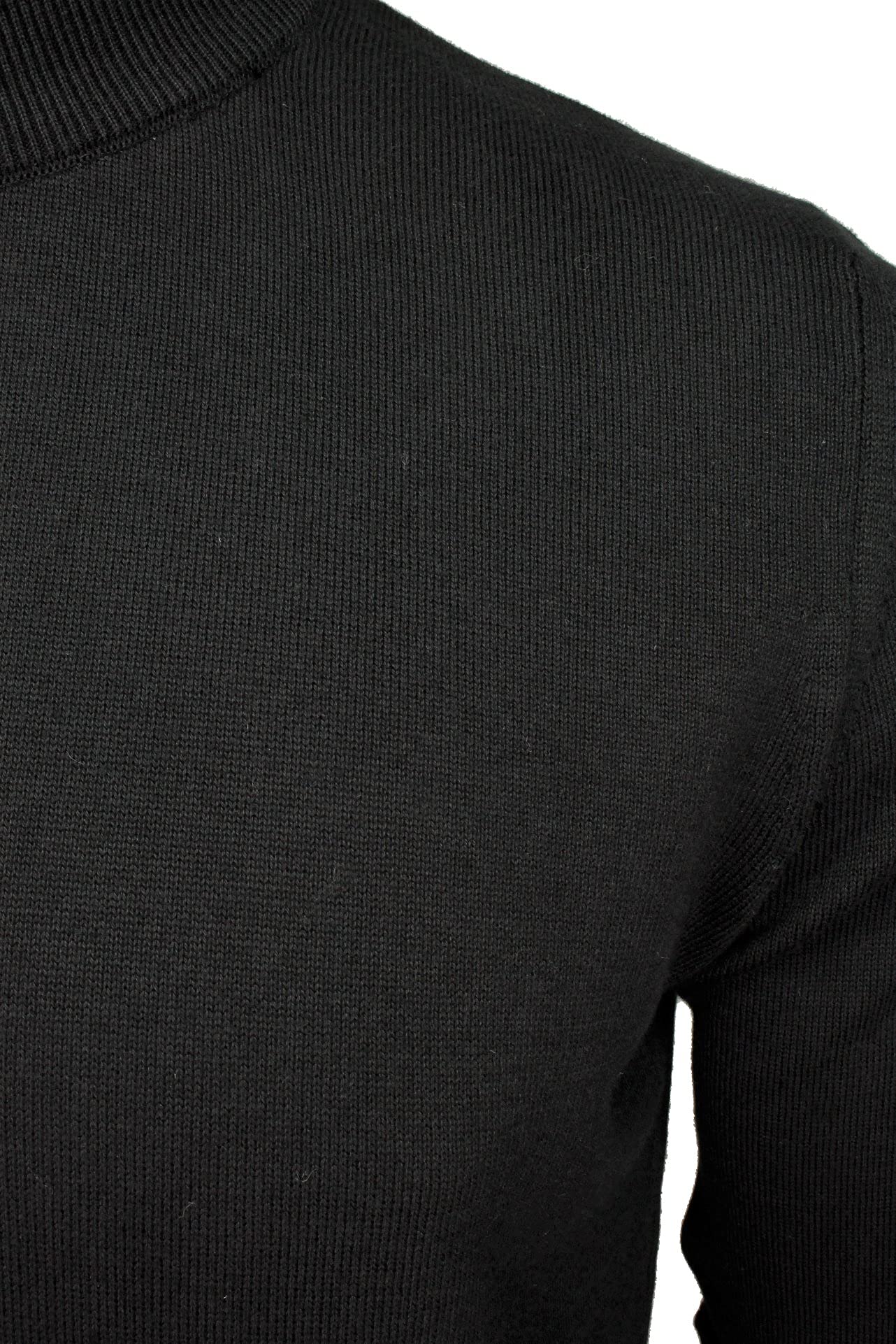 Xact Herren Rollkragenpullover Baumwolle Feinstrick Regular Fit Baumwoll Pullover Herren Langarm Strickpullover