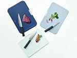 Joseph Joseph Nest 6 Piece Knife and Cutting Board Set with Compact Storage Stand Grey
