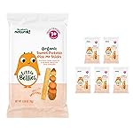Little Bellies Organic Sweet Potato Pick-Me Sticks Baby Snack (Pack of 5 x 0.56 oz Individual Packs)