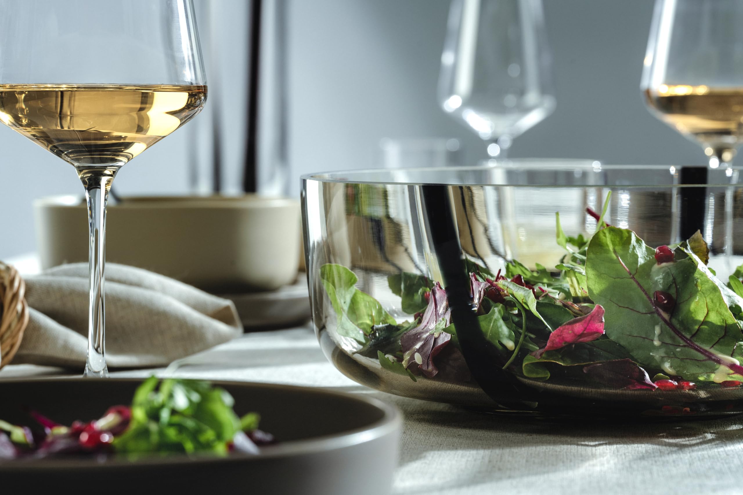 LEONARDO HOME ALVEO Schale • 1 Stück • Für Salat, Snacks und Desserts • Dekorative Servierschale • Für jede Situation • Edles Wohnaccessoire • Stilvolles Designobjekt • Höhe 10 cm • taupe • 055230