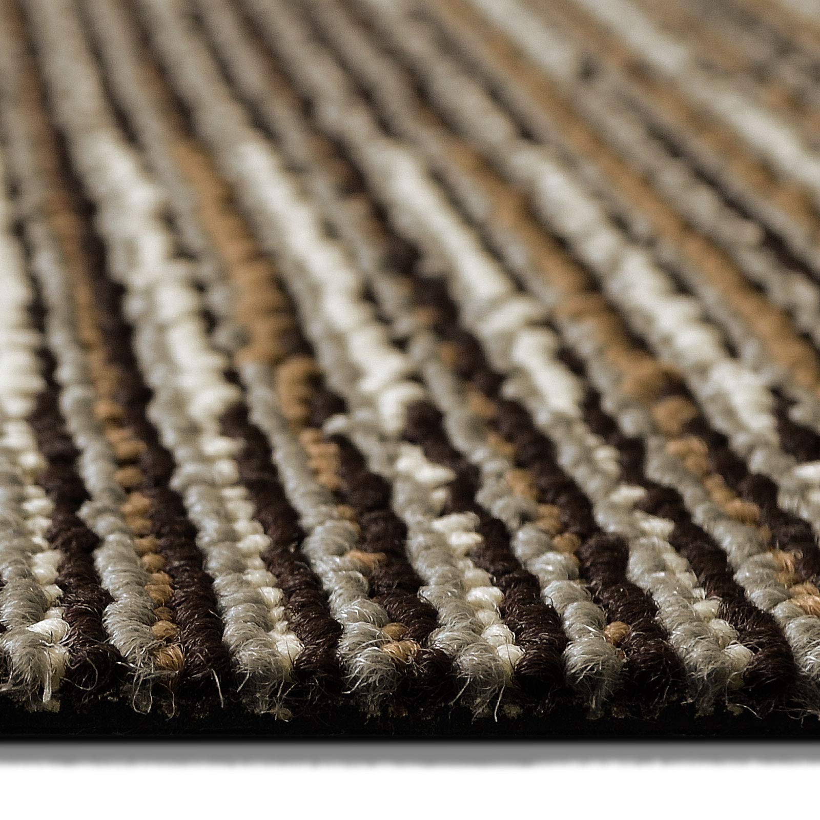 casa pura Dalle Moquette Acoustique - Dalle 50x50 cm | Moquette Intérieur Bouclée Antistatique | Design Moderne | 01 - Marron (24 Pièces - 6m²)