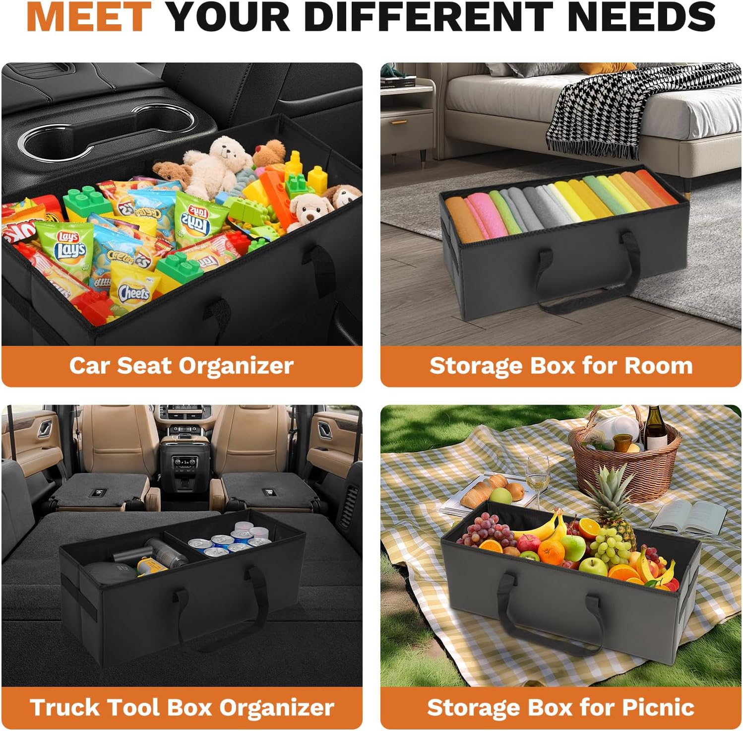 Shademax Car Seat Organizer for Subaru Ascent 2019-2025 2026 Accessories, Ascent Backseat Organizer Car Console Organizer for Kids Toys, Baby Supplies, Dog Toys, Travel Storage Box