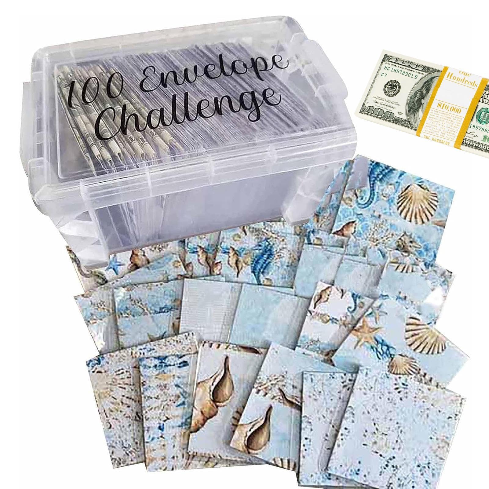 100 Envelope Money Saving Challenge,100 Money Saving Envelopes | Money Saving Envelopes for Budgeting and Saving Money Nupaque