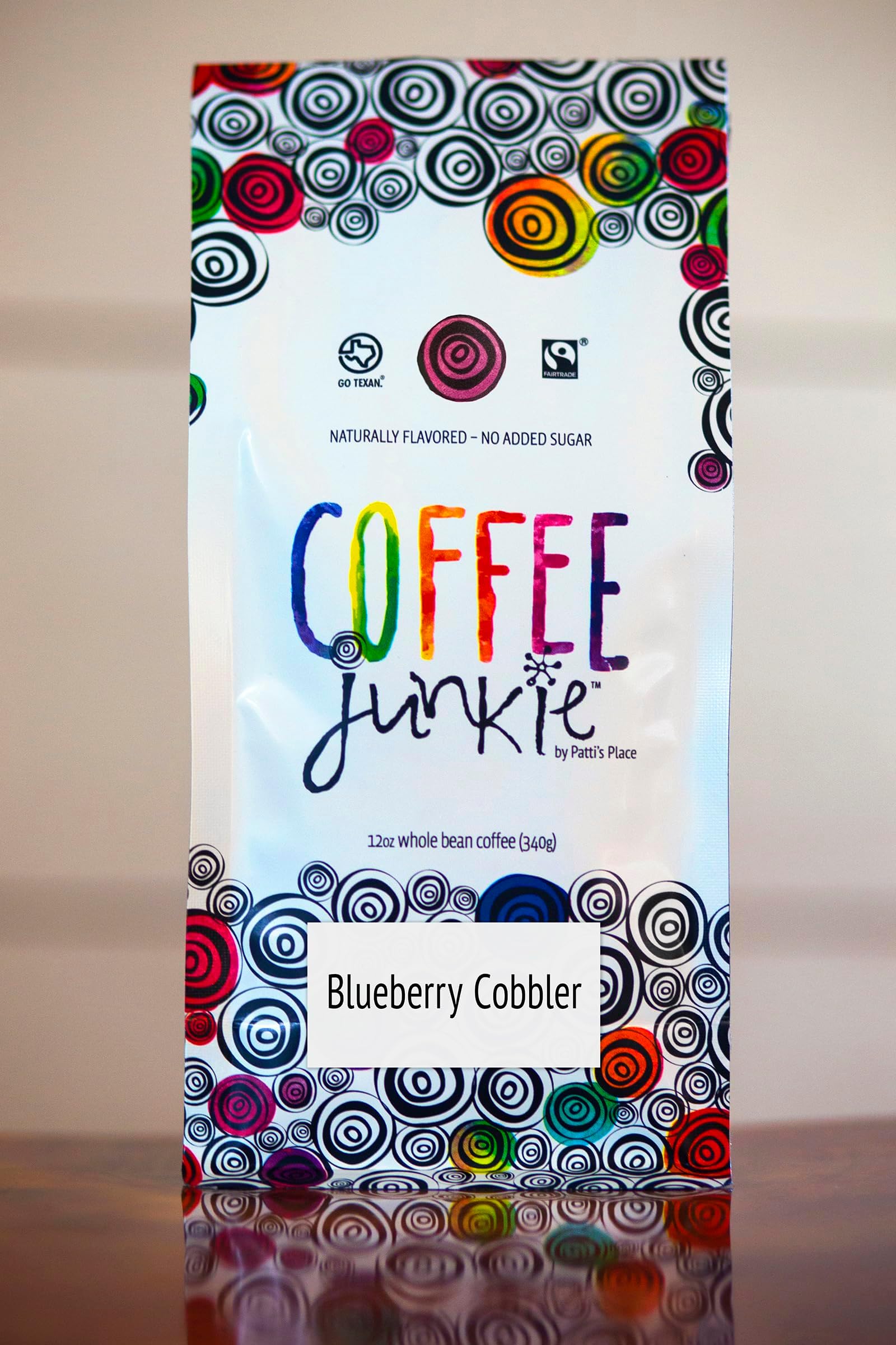 Coffee Junkie Blueberry Cobbler Naturally Flavored Organic Coffee Beans - 12 oz