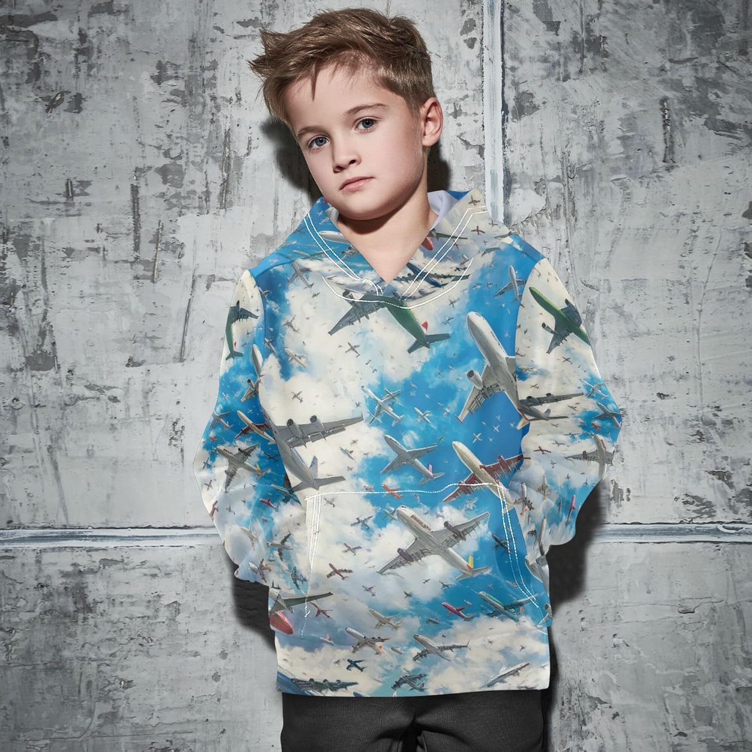 Kids Hoodies for Boys Girls, Pullover Hooded Toddler Sweatshirt Long Sleeve Hoodie - Image 5