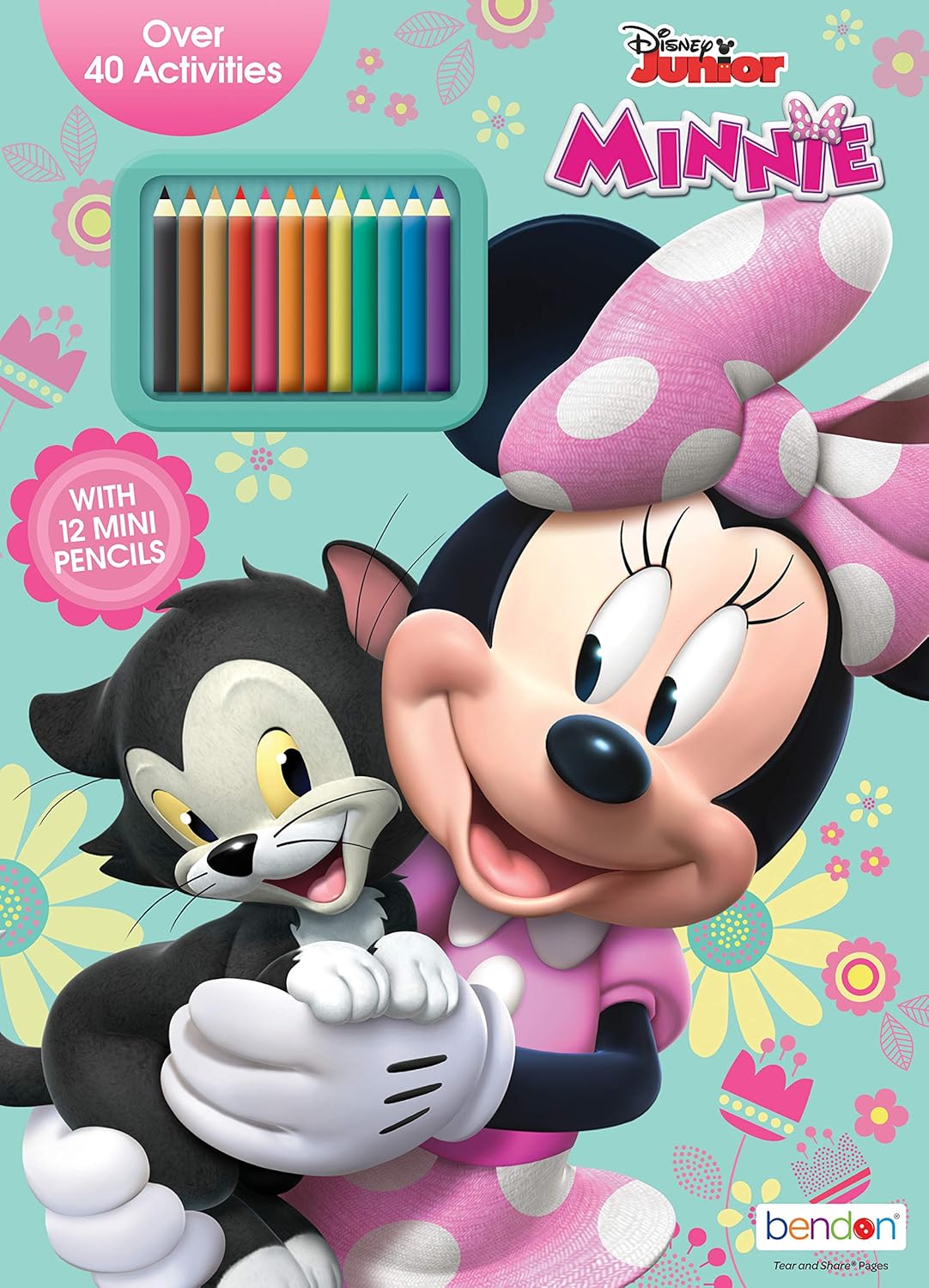 Disney Minnie Mouse Coloring and Activity Book with 12 Mini Pencils Bendon  45649