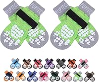 Vista 16 de PUPTECK Calcetines antideslizantes para perros con agarres de doble cara para perros pequeños, medianos y grandes, suelos de madera dura que evitan
