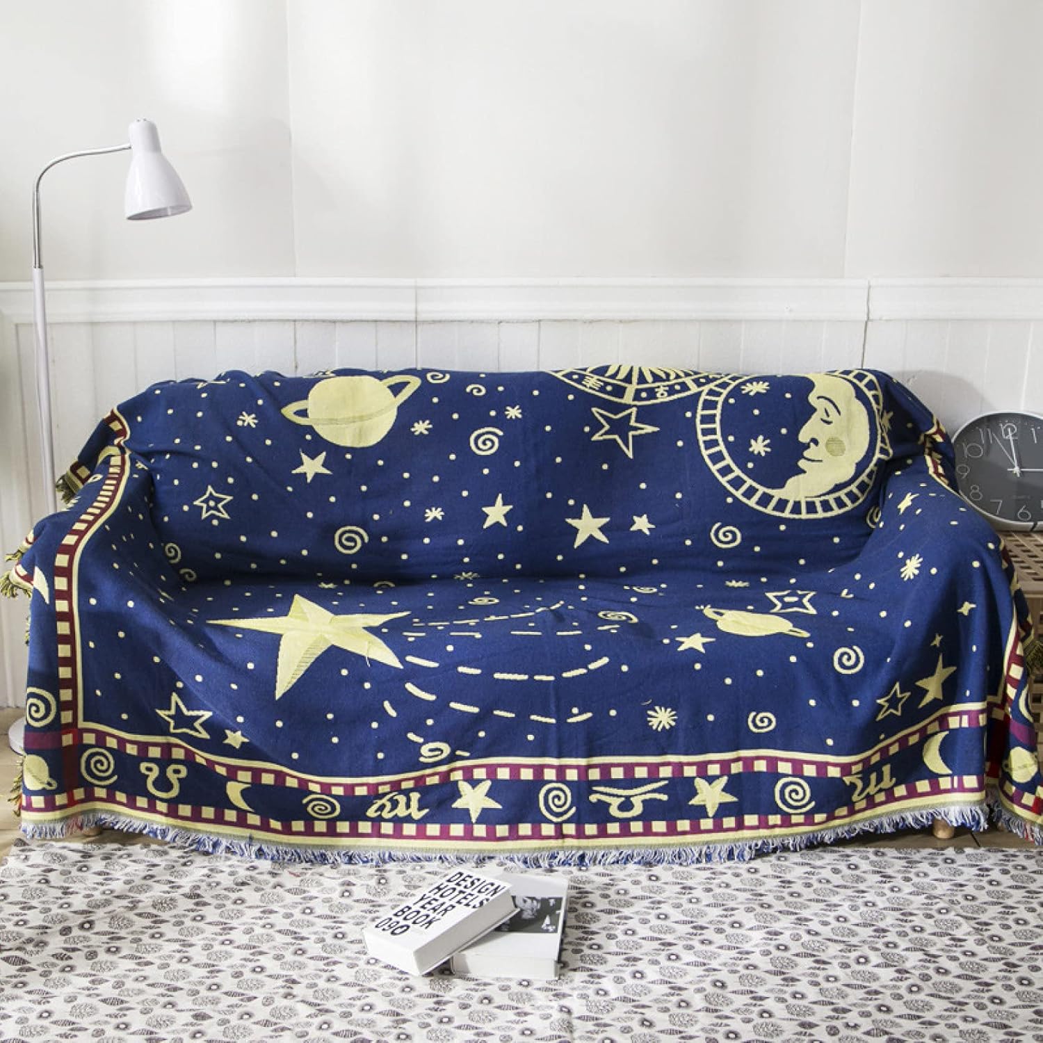 宮廷風 フリンジ付き 綿製品のブランケット 多機能 ソファーのカバー