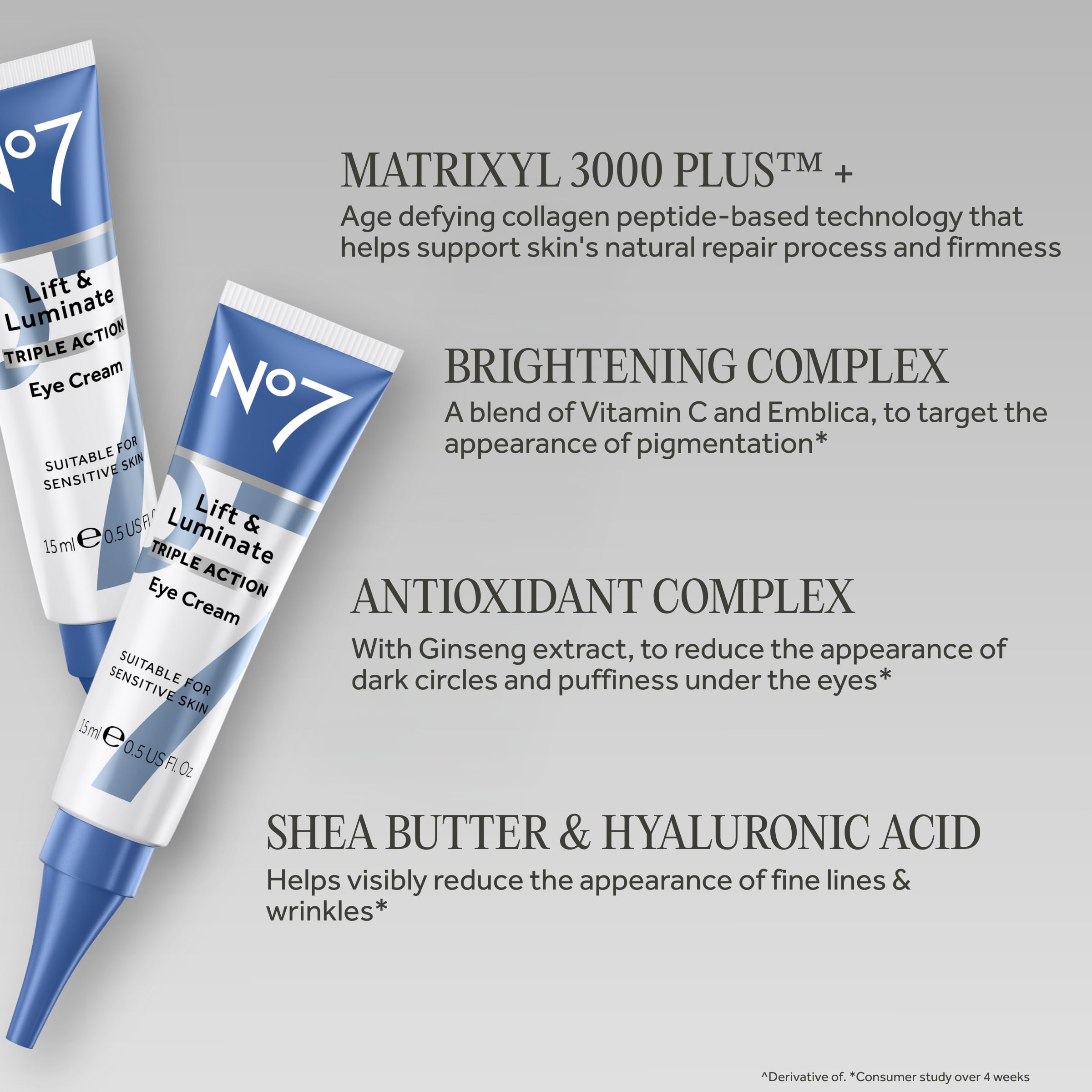 Amazon.co.jp: No7 Lift & Luminate Triple Action Eye Cream 15ml