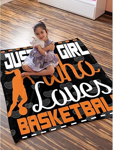 Miniatura 5 de Darani Just A Girl Who Loves Basketball - Manta ligera súper suave y acogedora, cálida y ligera, manta de franela suave, 60 x 50 pulgadas, tamaño