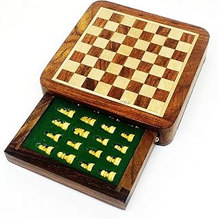 RoyalChessMall-Magnetic Travel Chess Set with Drawer 5