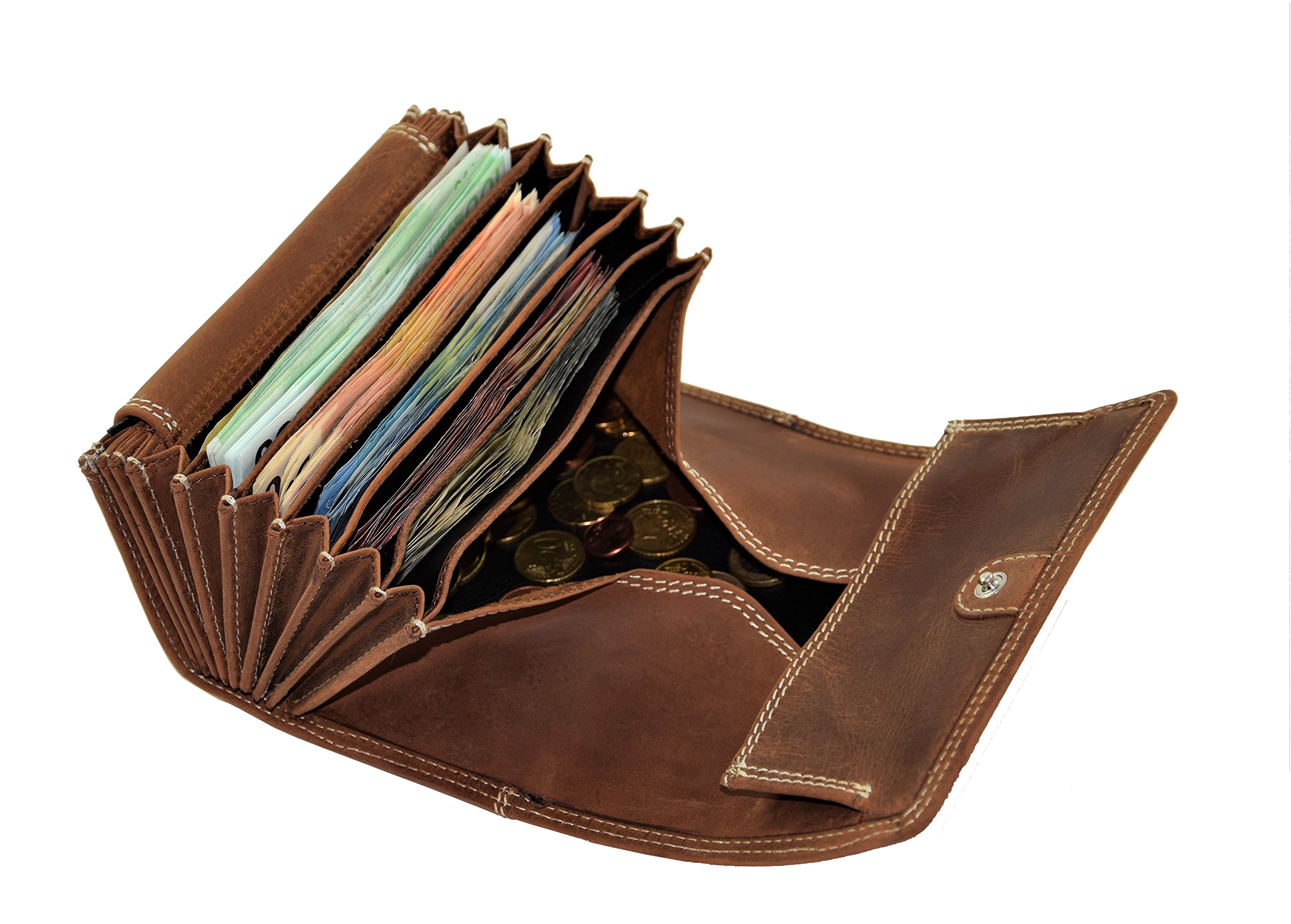 Menzo Ensemble de serveur professionnel GARANTIE 12 MOIS ! Bourse pour serveur Cuir Double Couture différents Coloris et Motifs