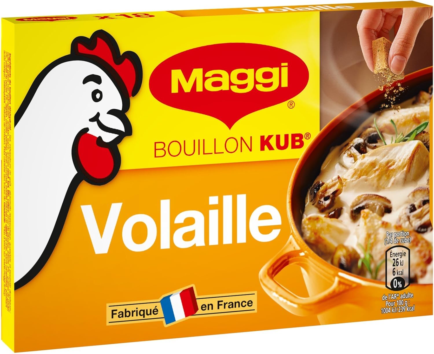 Maggi Assaisonnement Volaille pour Bouillon KUB 180 g Lot de 5
