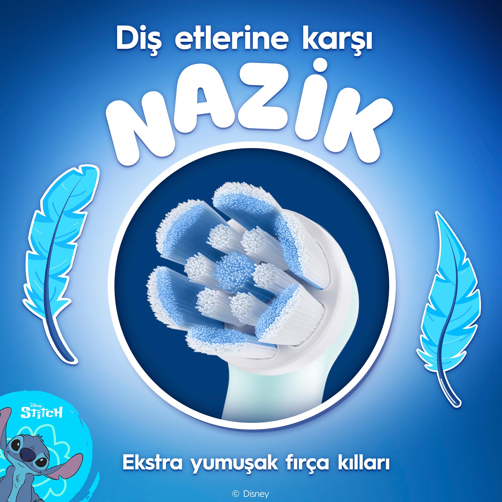 Oral-B iO Kids 6+ Stitch - Spazzolino da denti di ricambio, 4 pezzi