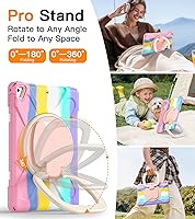 Vista 4 de BATYUE Funda para iPad de 6ª generación de 9.7 pulgadas 2018, iPad 5ª generación 2017, iPad Air 2/iPad Pro de 9.7 pulgadas, funda protectora a