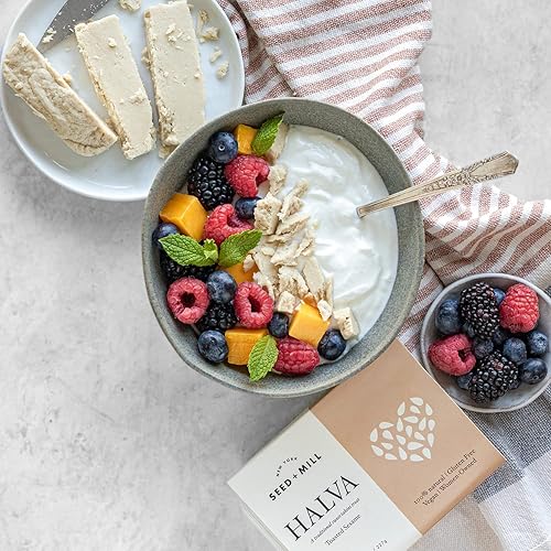 Miniatura 6 de Seed + Mill - Juego de regalo de la biblioteca Halva - 6 cajas de 8 onzas de nuestro Halva más vendido, vegano, kosher y sin gluten - Disfruta de