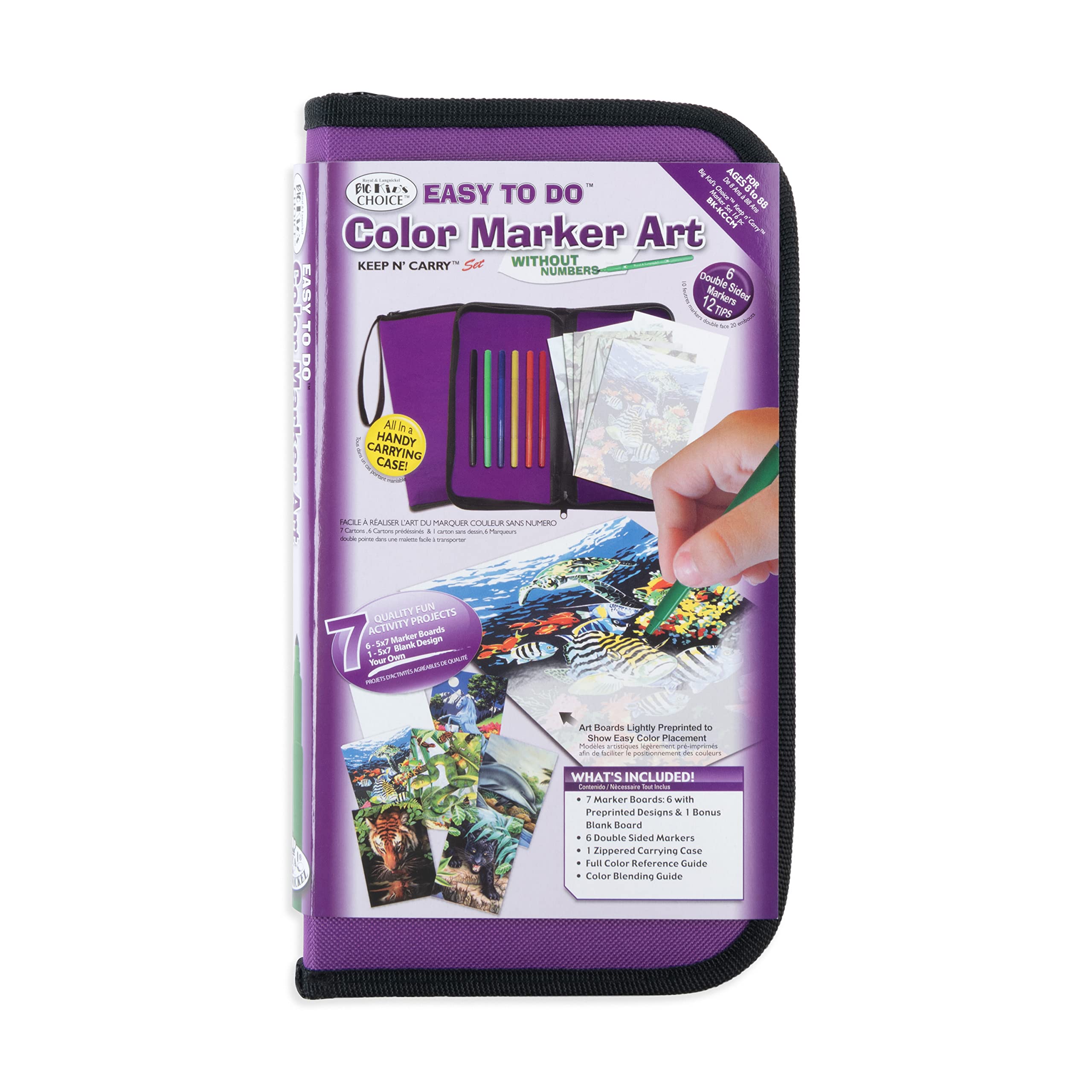 Royal and Langnickel Big Kids Keep N Carry Color Marker Art Set