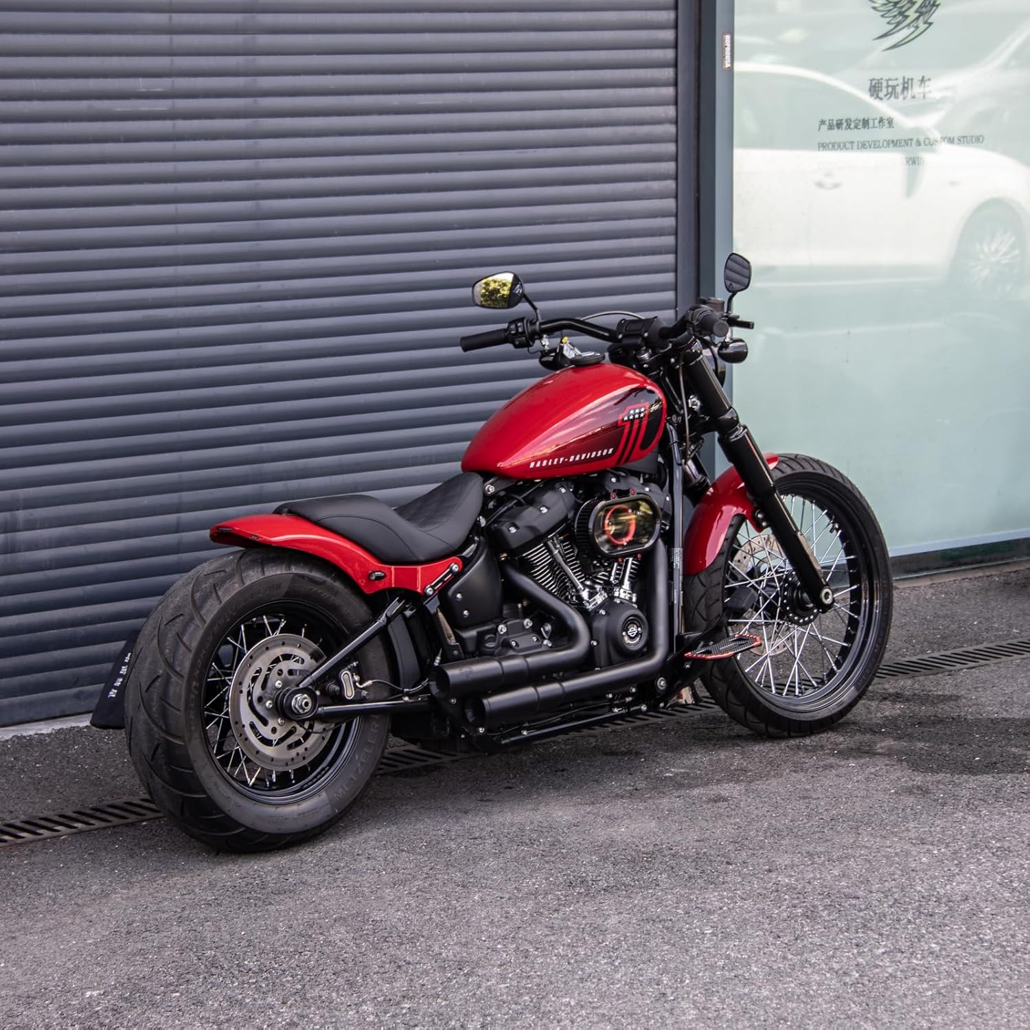 16x3.5 Rear Wheel for '18-later Street Bob Softail Standard '12-later Deluxe Heritage Slim 16 Inch Black Tubeless Aluminum Wheel Stock Replacement Parts (16x3.5 Rear)