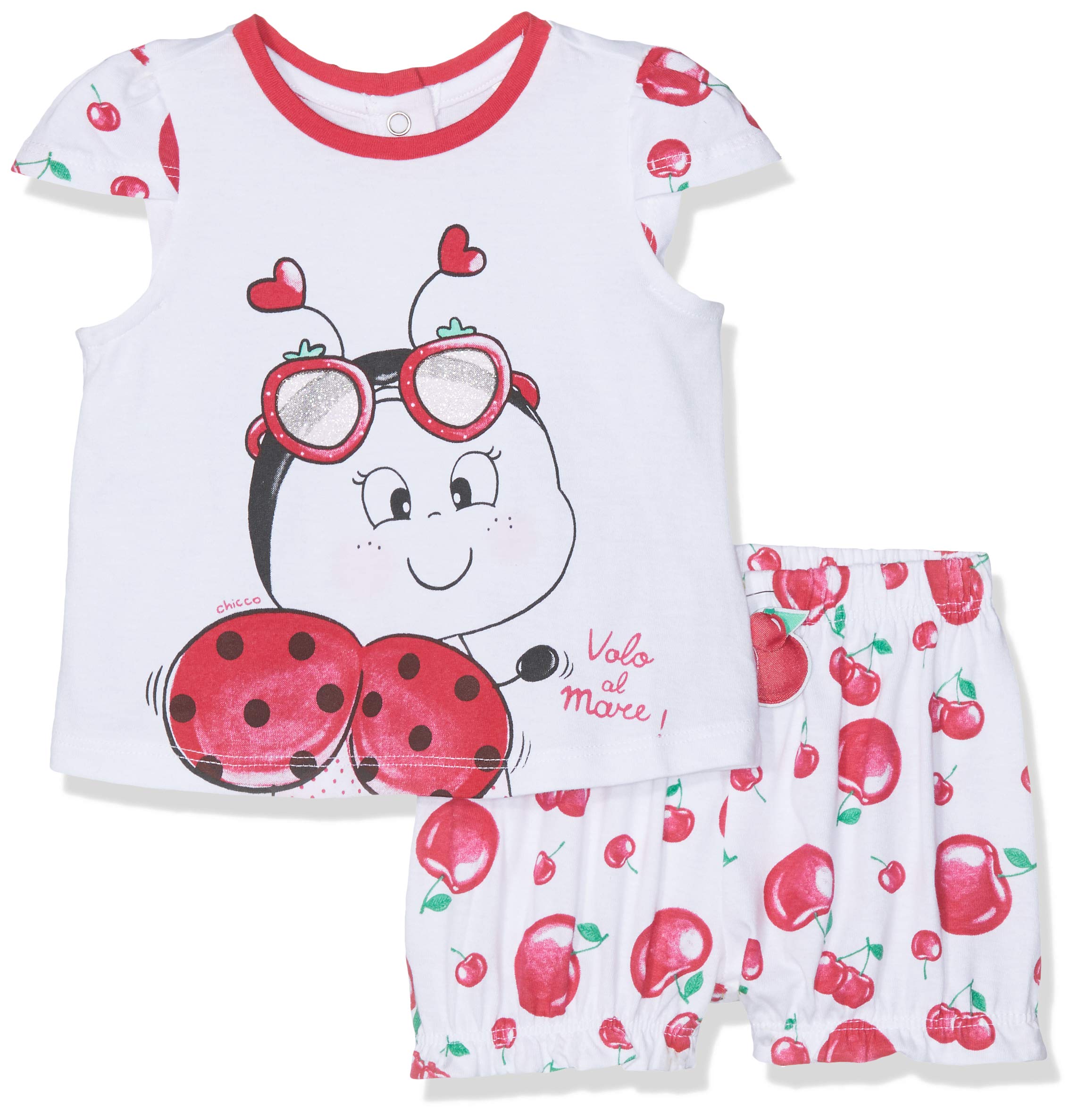 Chicco Zestaw Odzieży Dziewczynki Completo t-shirt manica corta + pantaloncini