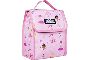 Wildkin Kids Insulated Lunch Bag for Girls: Ballerina Lunch Box for Daycare & Preschool