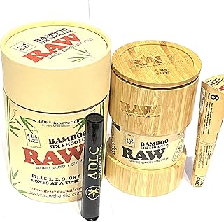 RAW 1 1/4 Six Shooter Bamboo Fills 1,2,3, OR 6 Cones at a Time, with Free Accessories by DeLaCruzV.